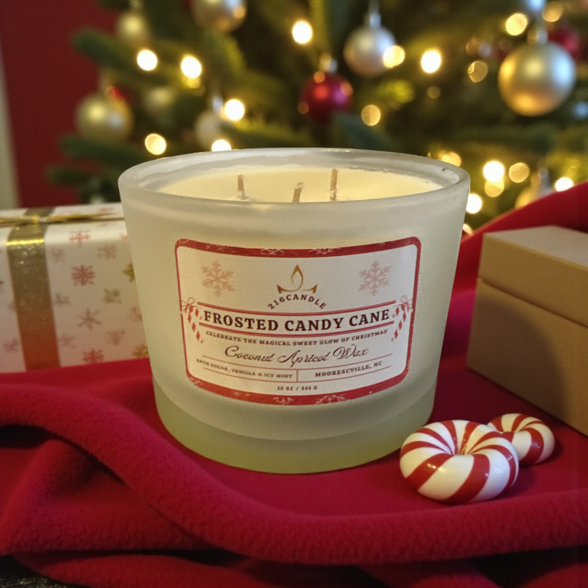 20oz Frosted Candy Cane
