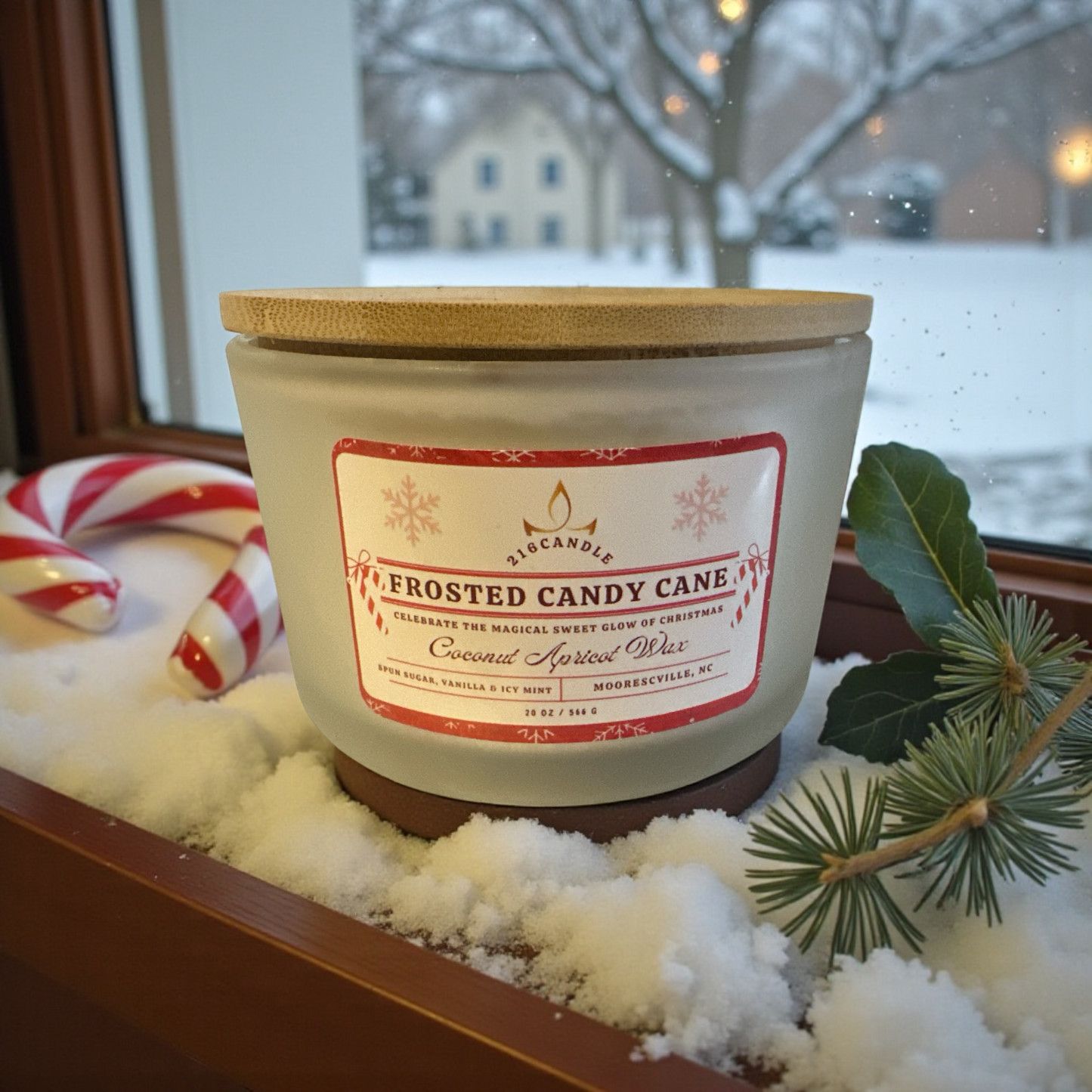 20oz Frosted Candy Cane