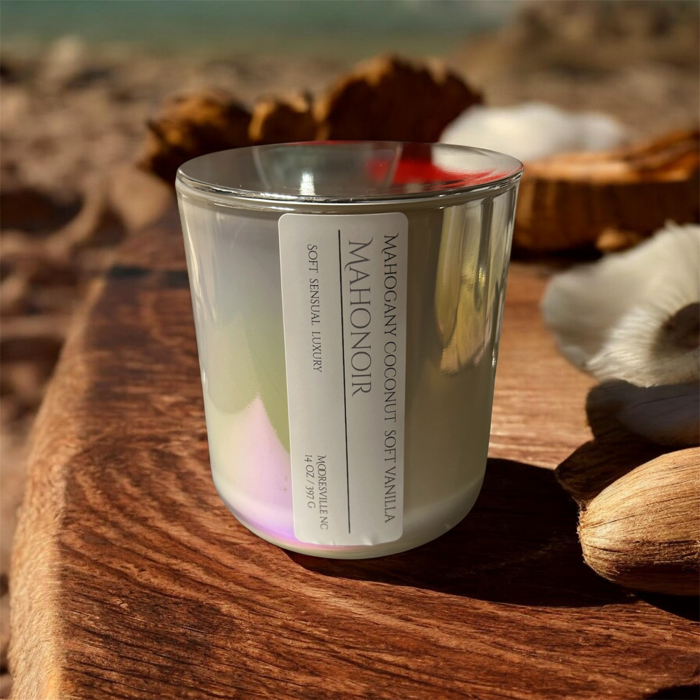 14oz Coconut -Apricot wax 3 wick candle