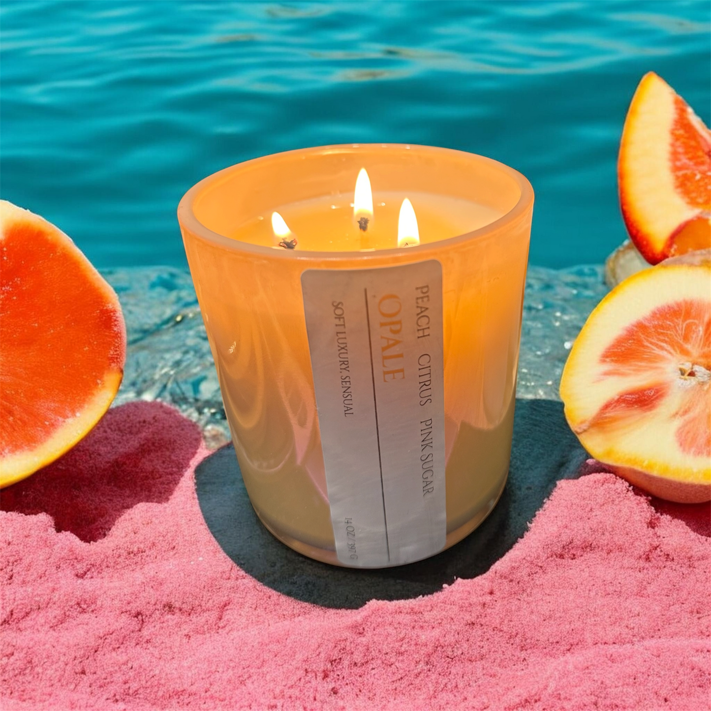 14oz Coconut -Apricot wax 3 wick candle