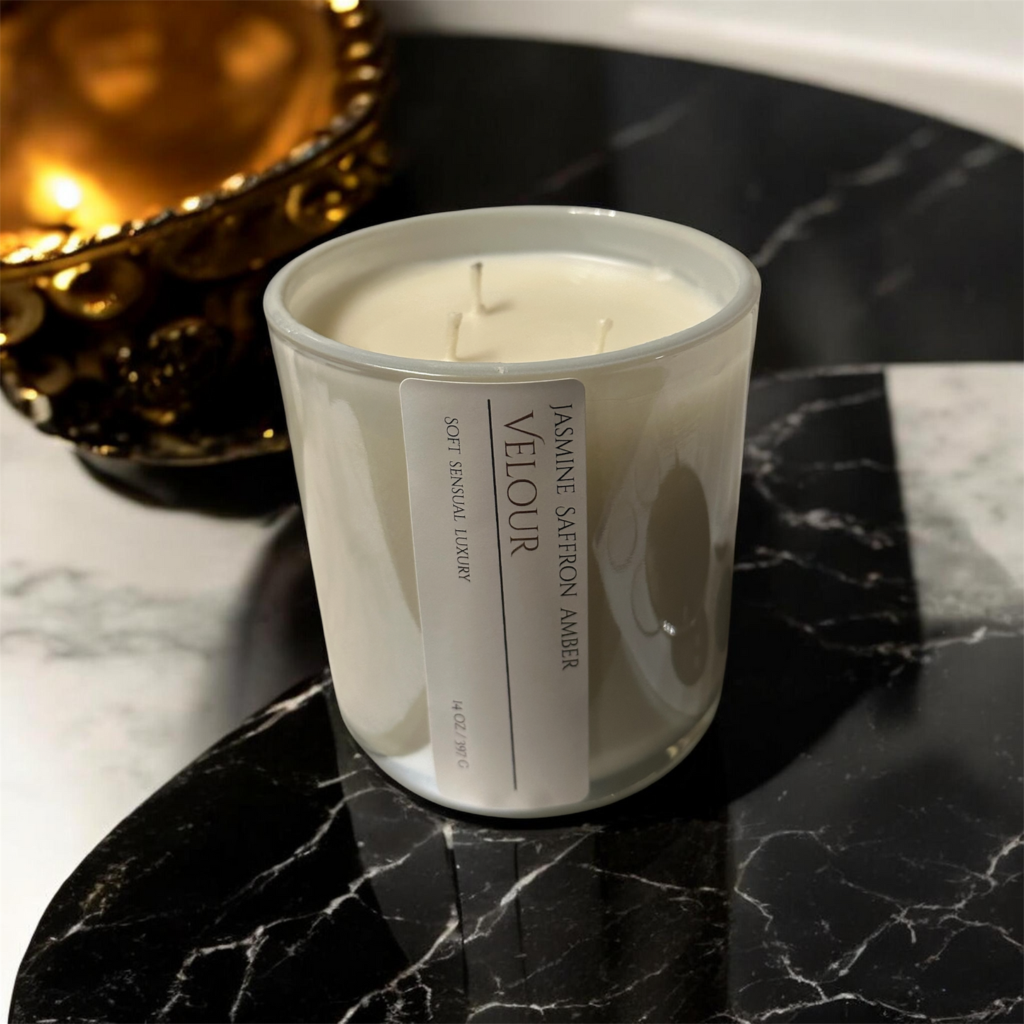 14oz Coconut -Apricot wax 3 wick candle